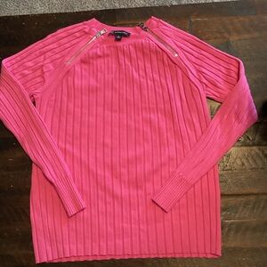 INC International Concepts Pink Ribbed Sweater